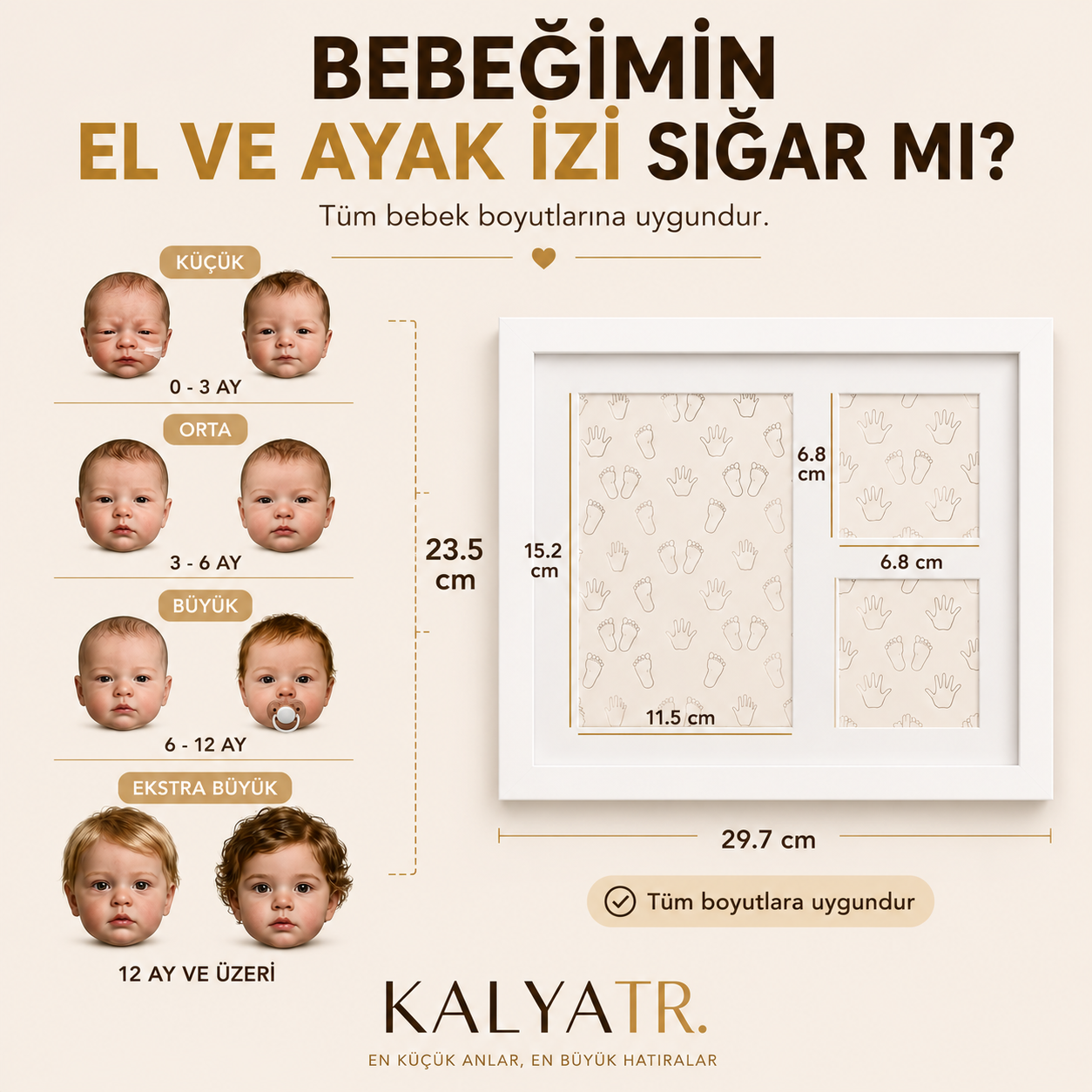 KalyaTR  Bebek El Ayak İzi Seti