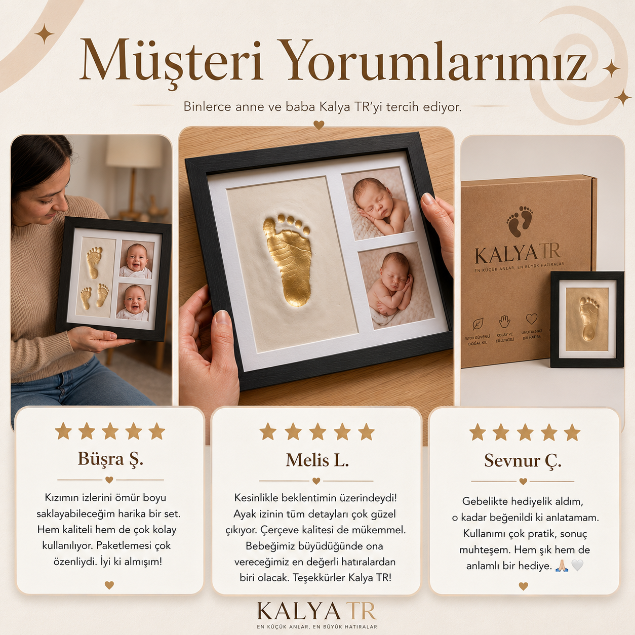 KalyaTR  Bebek El Ayak İzi Seti